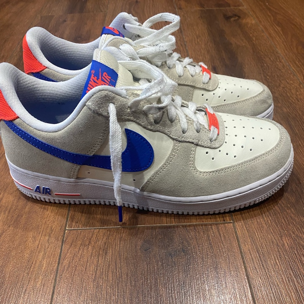 Nike Air Force 1s LV8 “coconut milk hyper royal”